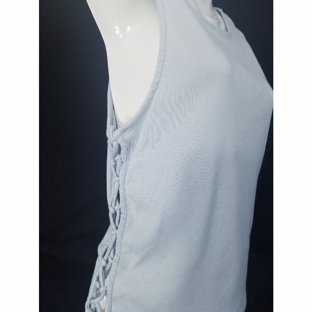 Splendid Lace Up Ribbed Tank - Picture 4 of 6